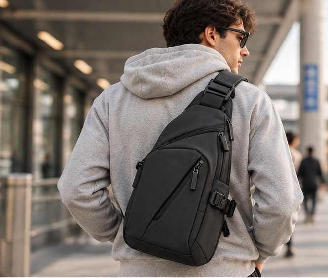 Men's Quick-Access Contour Sling Bag