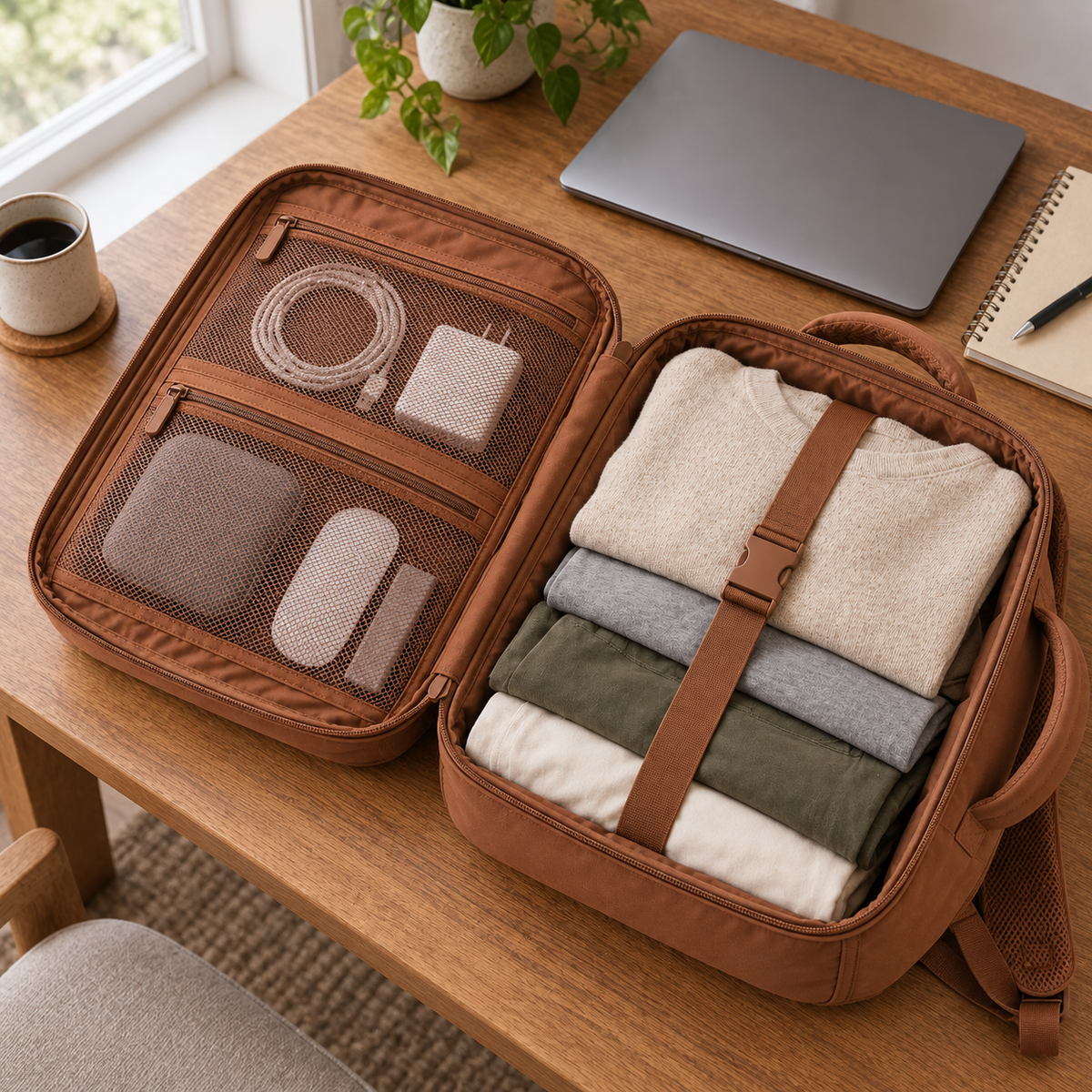 Men's Open-Flat Everyday Backpack
