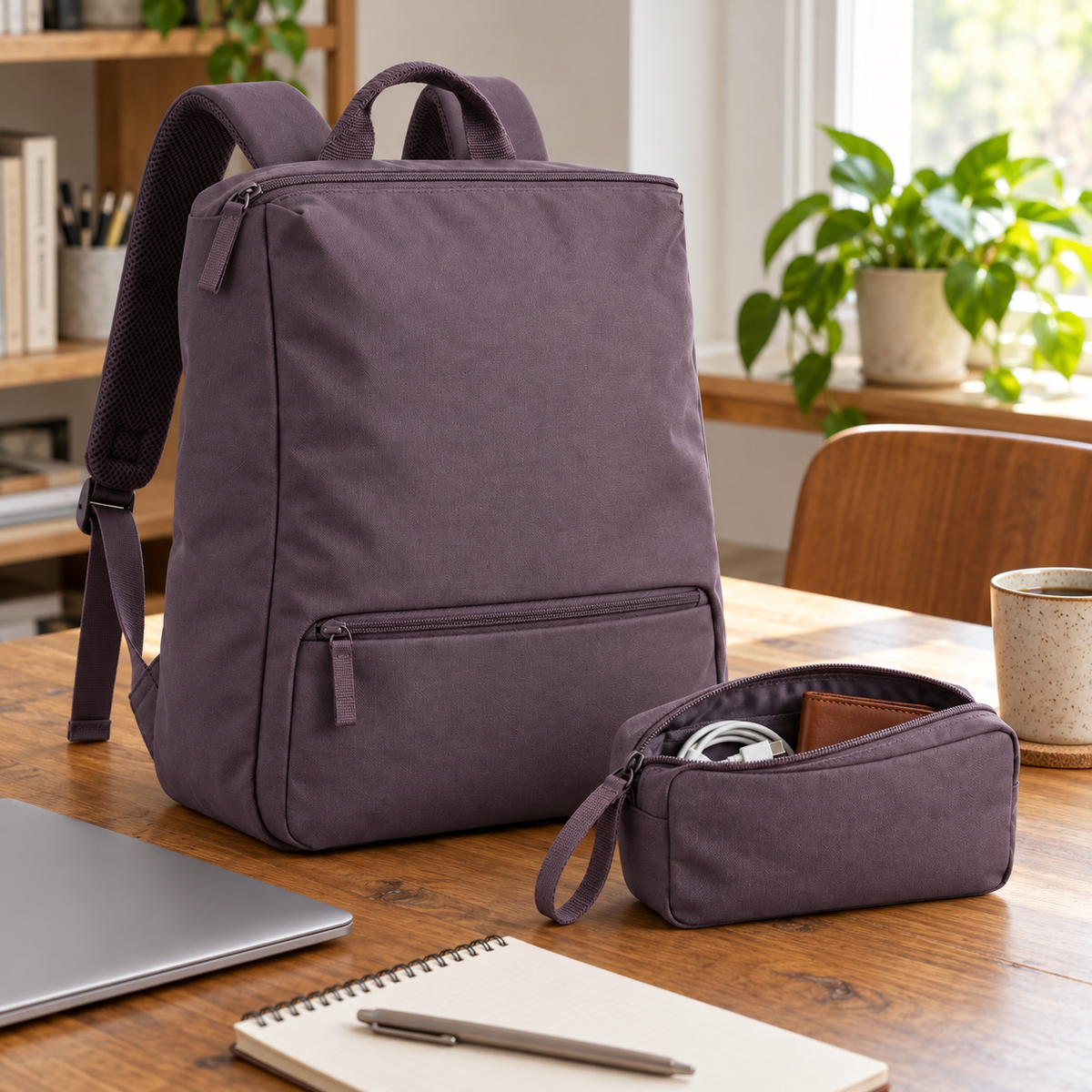 Men's Everyday Backpack with Removable Pouch